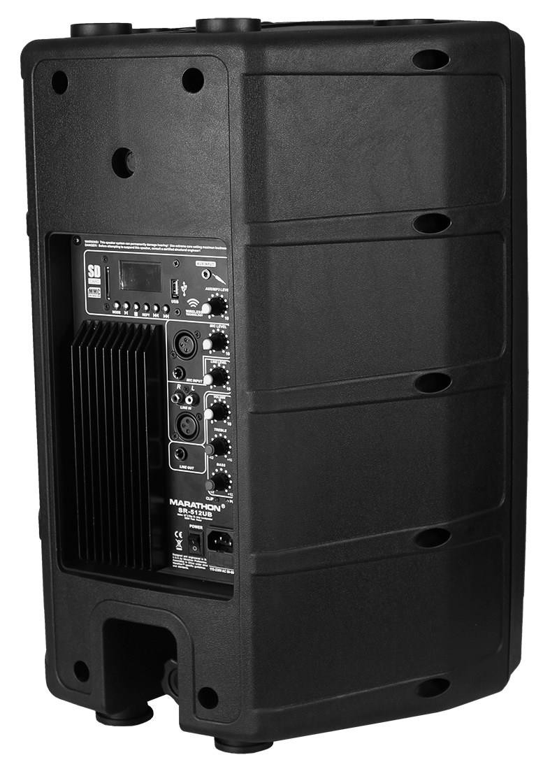 Marathon SR512UB 12" Powered 850w Usb Sd Mp3 Blu