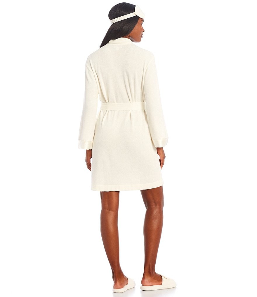 Little Giraffe Luxe Satin Snow Leopard Wrap Robe