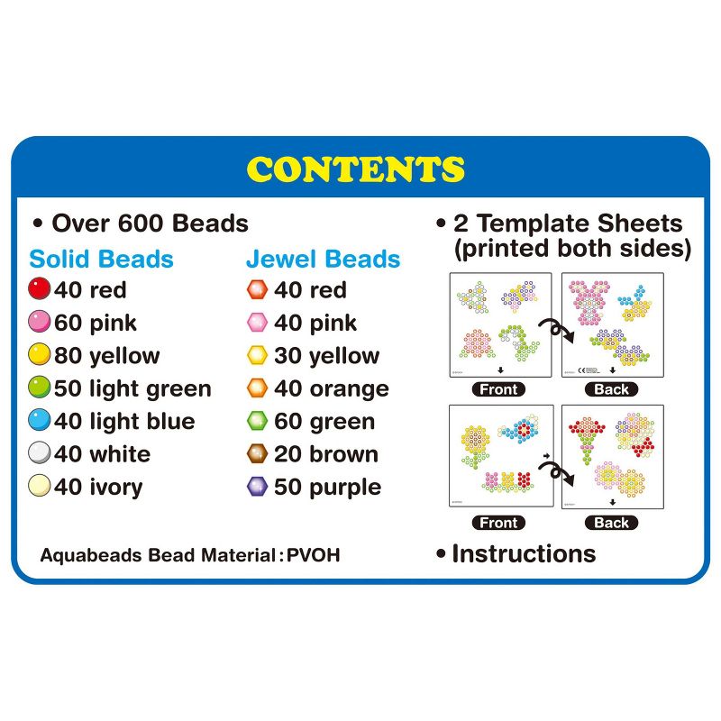 Aquabeads 600+ Flower Garden Set Theme Refill