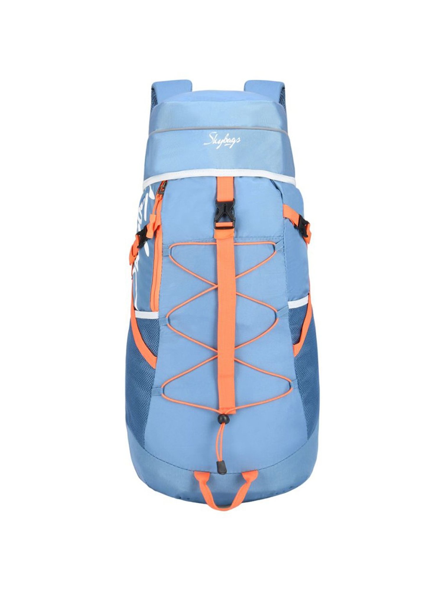 Skybags Crest Spring Blue Polyester Solid Rucksack - 45 Ltrs