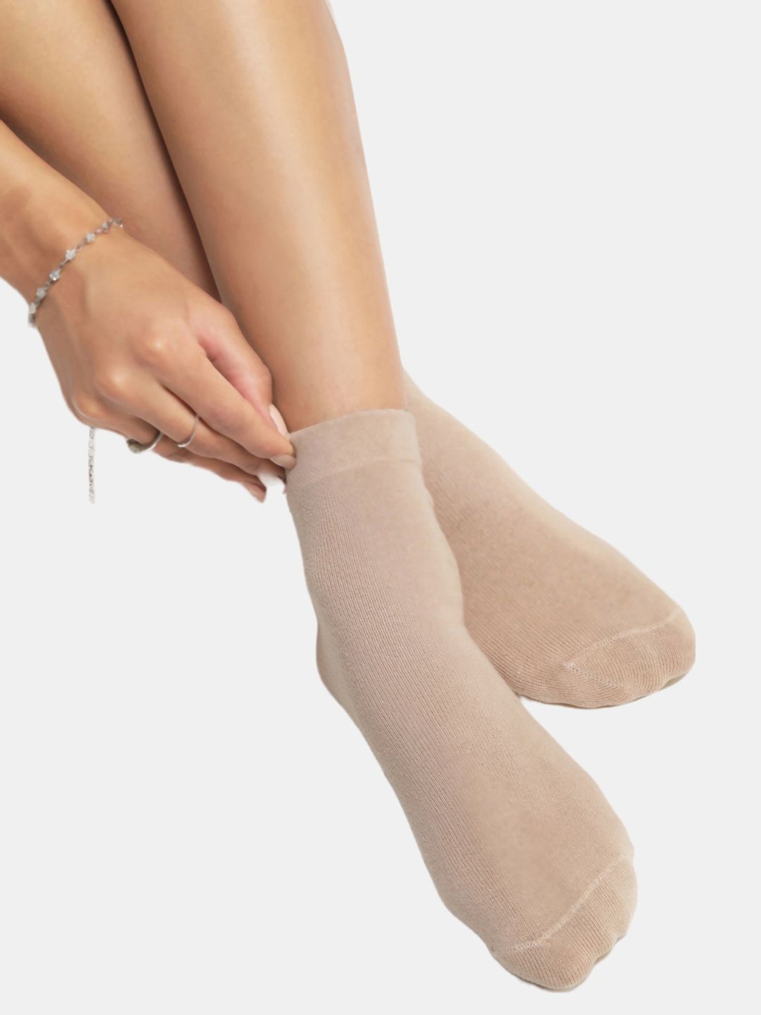 NEXT2SKIN Black & Beige Socks - Pack of 3
