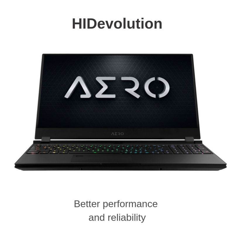 HIDevolution Gigabyte AERO 15 OLED SA-7US5130SH 15.6" UHD AMOLED | 2.6GHz i7-9750H, GTX 1660Ti, 16GB 2666MHz RAM, PCIe 512GB SSD | Authorized Performance Upgrades & Warranty