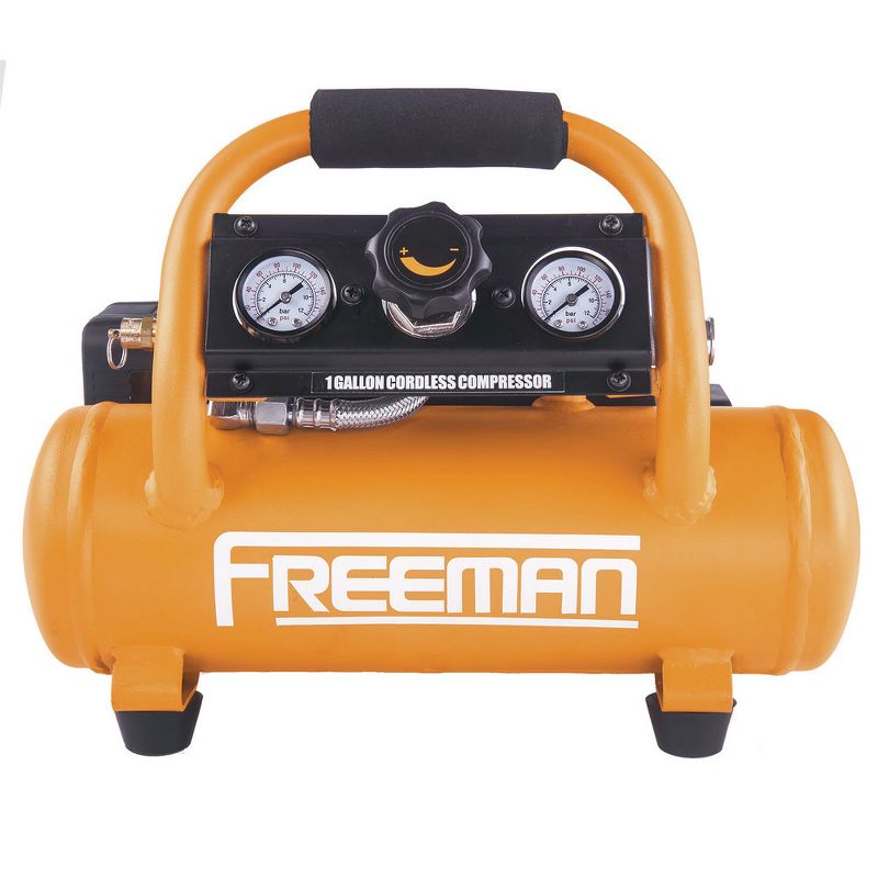 Freeman PE20V1GCK 20V MAX 1/3 HP 1 Gallon Oil-Free Portable Hot Dog Air Compressor Kit (4 Ah)