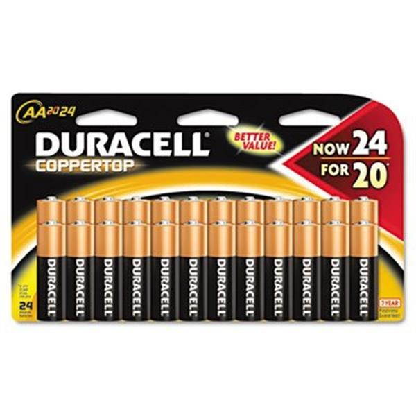DURACELL R MN1500B24 DURACELL COPPERTOP AA ALKLNE BTTRY 24PK