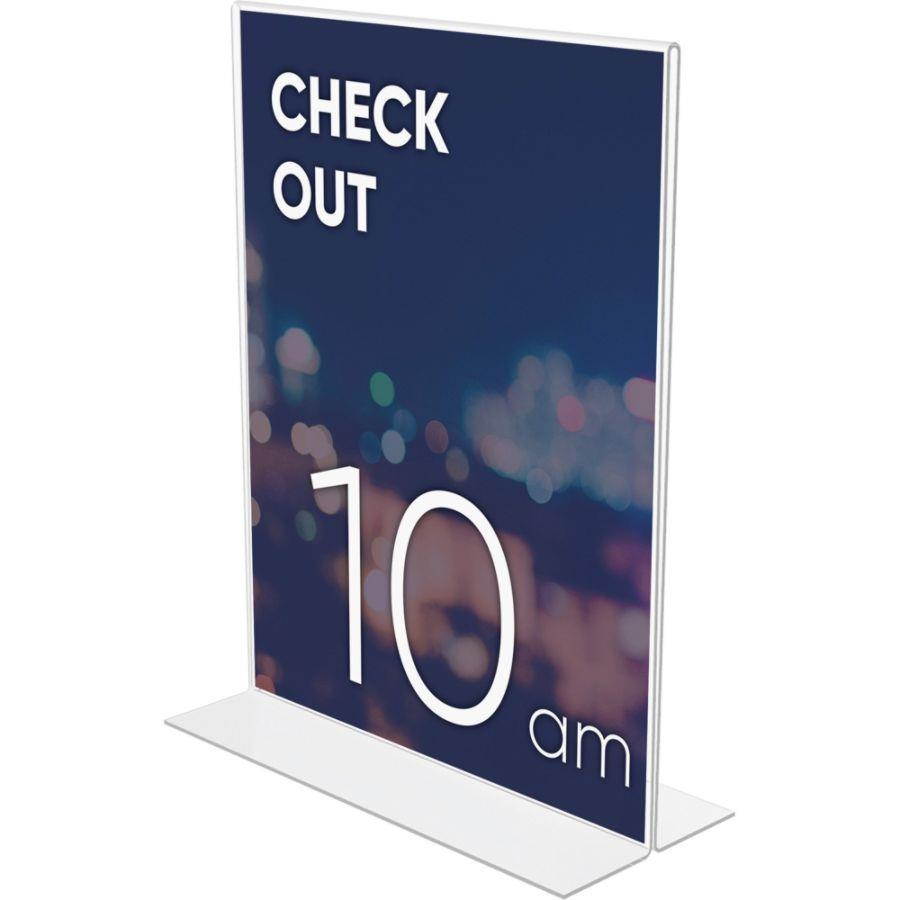 Lorell Double Sided Frame Acrylic 8.5"x11" Clear 49205