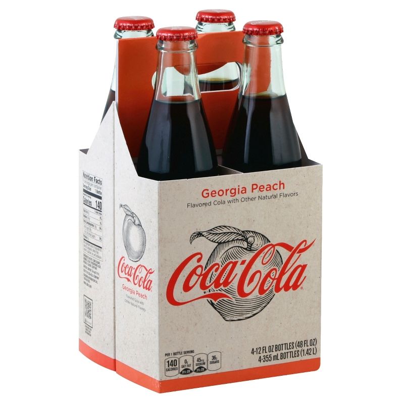 Coca-Cola Origins Georgia Peach - 4pk/12 fl oz Glass Bottles