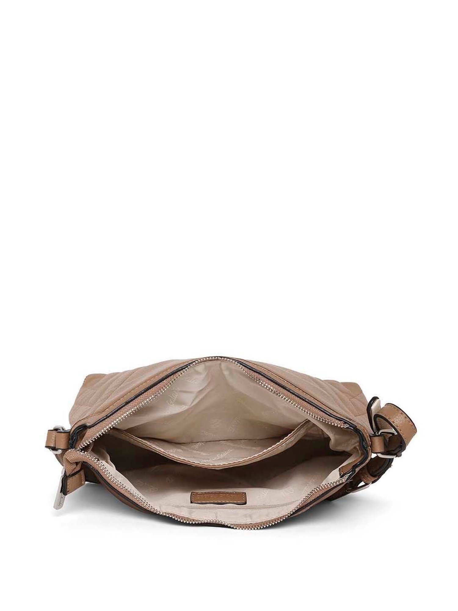 Marina Galanti Brown Quilted Medium Sling Handbag