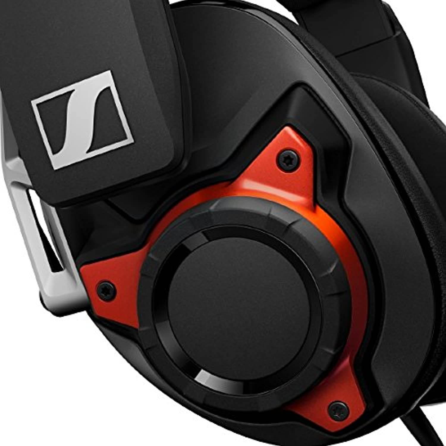 Sennheiser GSP 600 &ndash; Wired Closed Acoustic Gaming Headset, Noise-Cancelling Microphone, Adjustable Headband with Customizable Contact Pressure, Volume Control, PC + Mac + Xbox + PS4, Pro &ndash; Black/Red