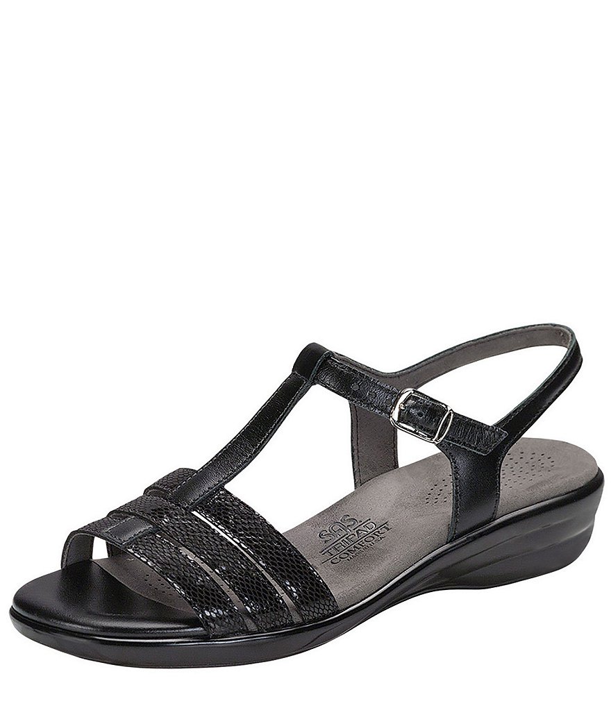 SAS Capri Snake Print Comfort Sandals