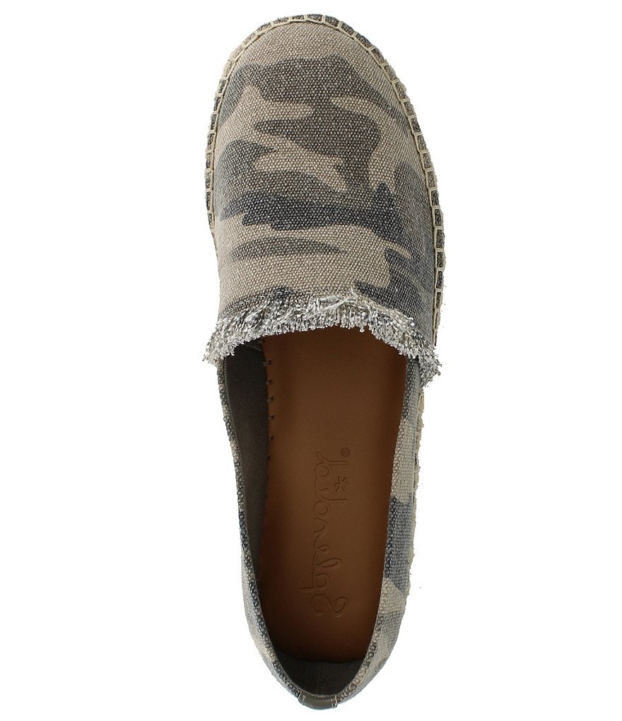 Splendid Lilly Camo Print Flatform Espadrille Slip-Ons