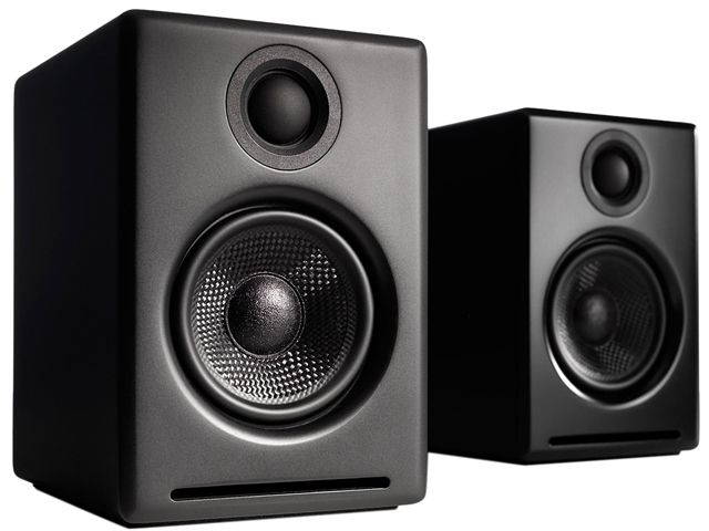 AudioEngine A2+ Wireless Speaker System in Satin Black Paint