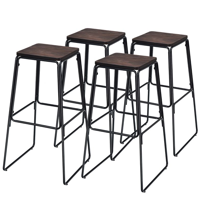 Ladder Barstool Seat Black - Riverstone Furniture Collection