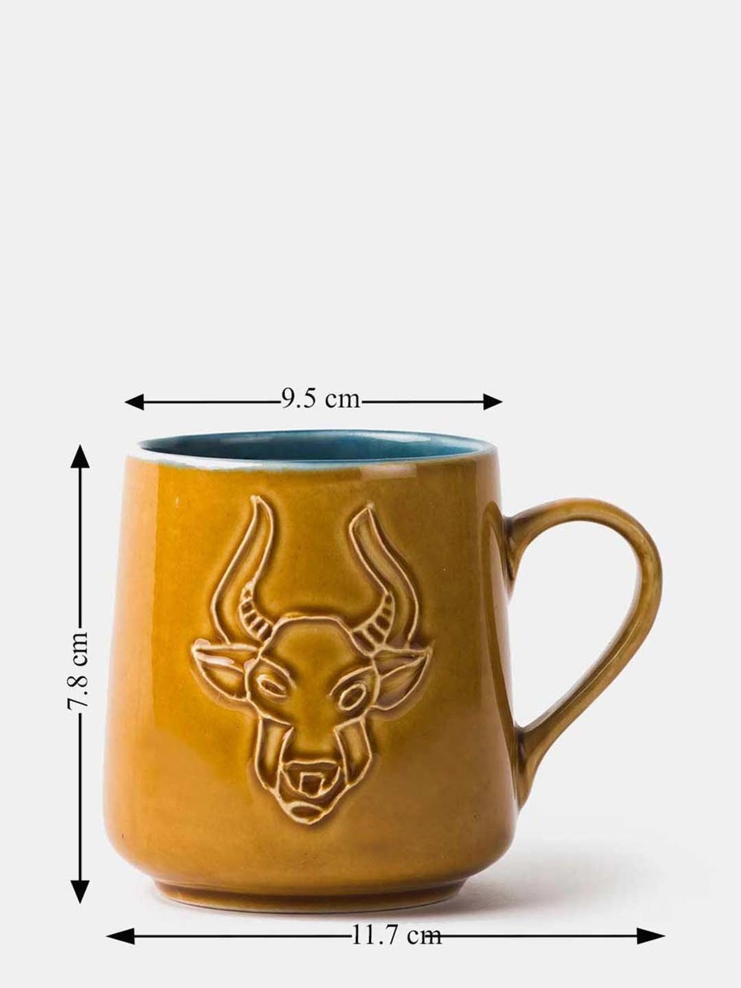 Larah by Borosil White Ceramic Opalware Mug - Set of 6 160ml