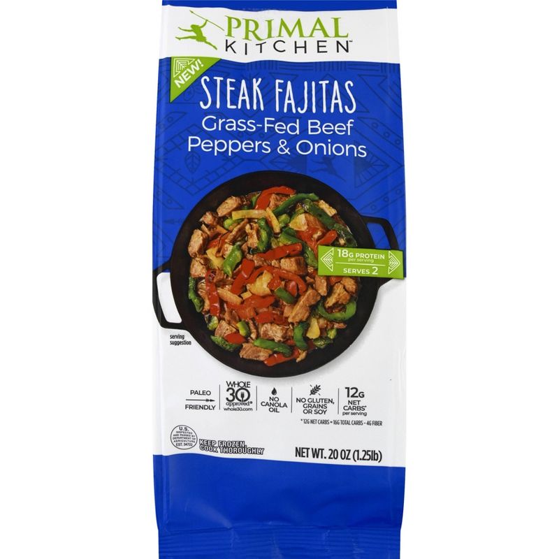 Primal Kitchen Frozen Steak Fajita Skillet - 20oz