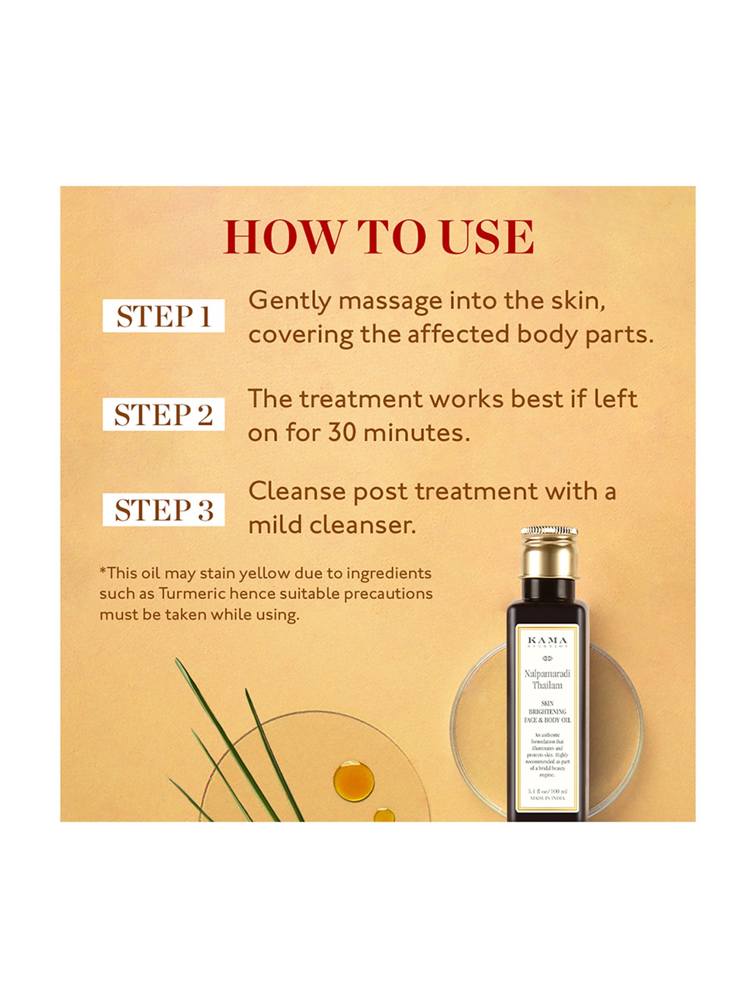 Kama Ayurveda Nalpamaradi Thailam Skin Brightening Treatment 50 ml (Unisex)