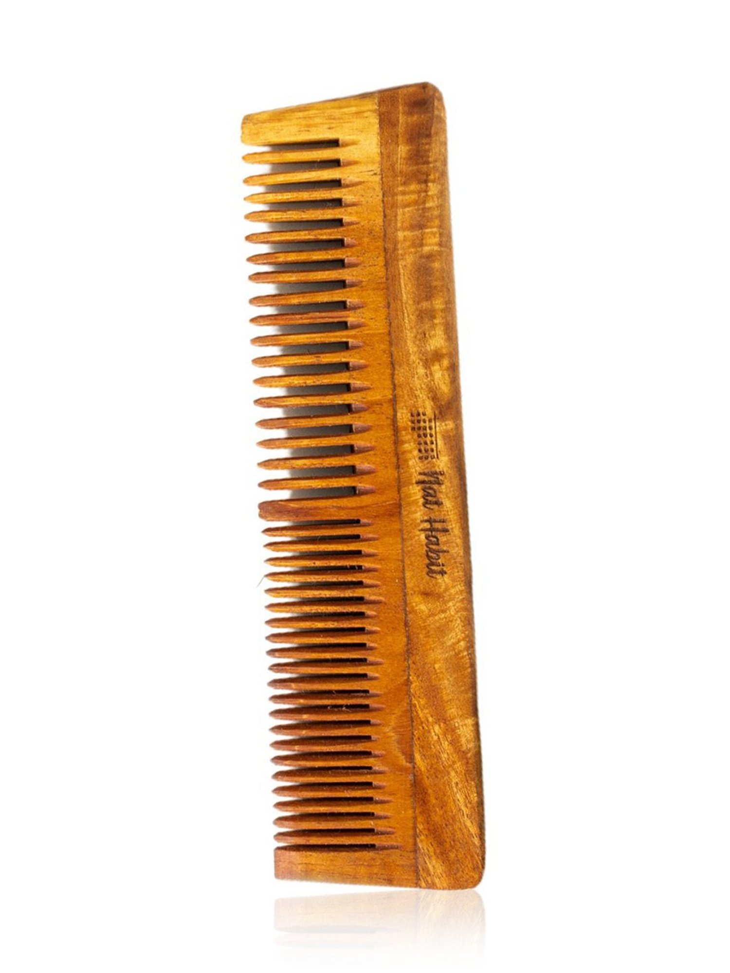 Nat Habit Dual Tooth Kacchi Neem Comb - 1 Pc