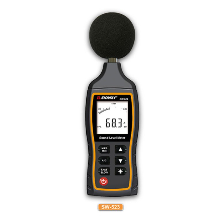 Sndway Sw523 Handheld Noise Meter High Precision Decibel Meter Noise And Sound Measurement