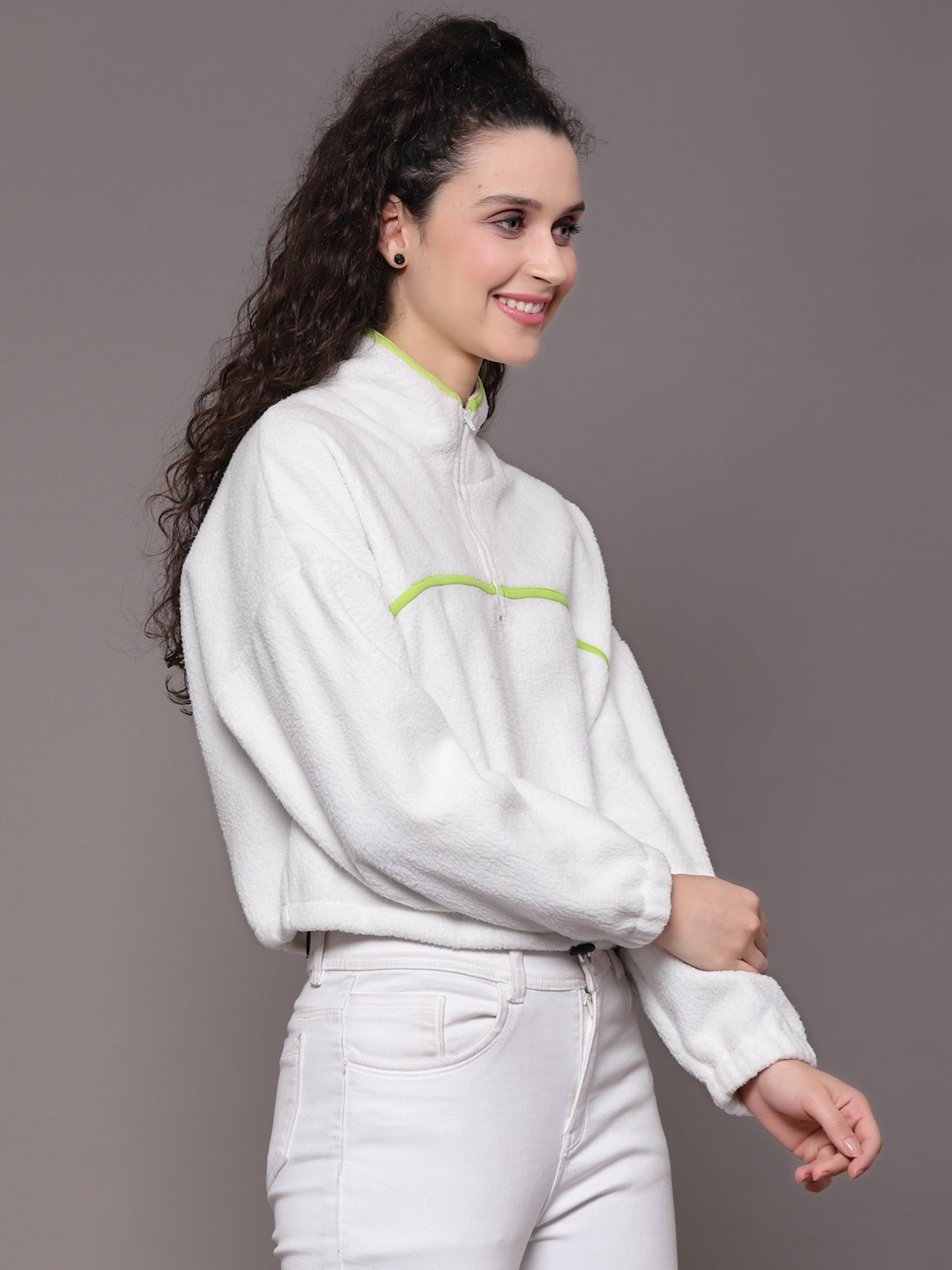 Belle Fille Yellow Patchwork Sweatshirt