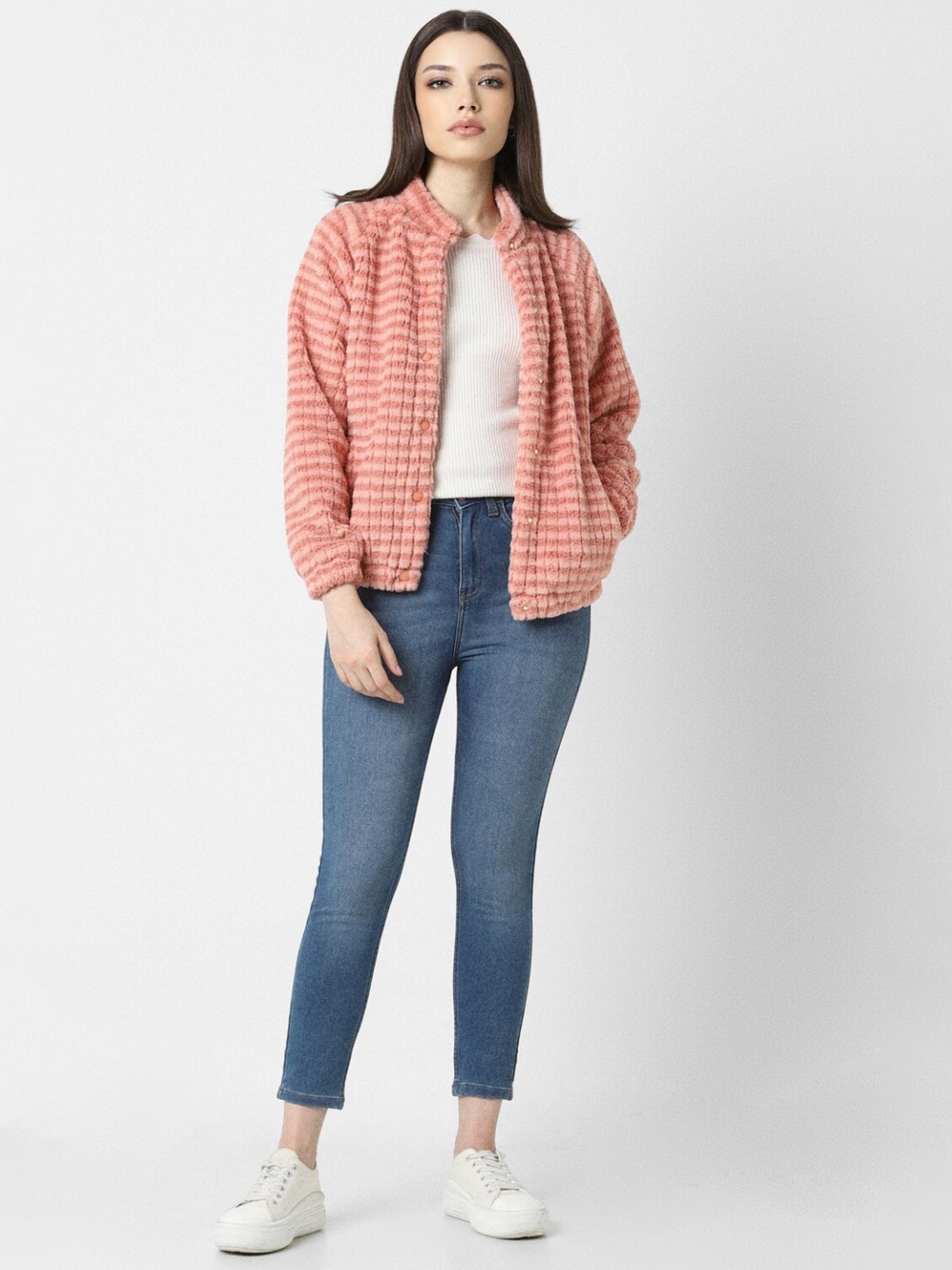 Van Heusen Pink Striped Jacket