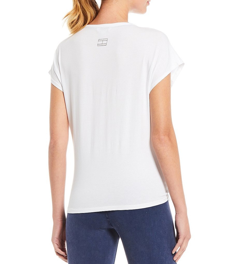 IBKUL Solid Long Sleeve Mock Neck Top