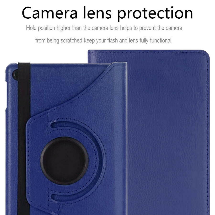For Amazon Fire 7 2019 2017 Tablet Leather Smart 360 Rotating Stand Case Cover
