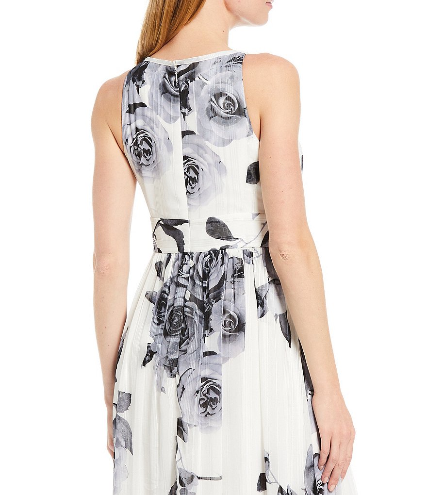 Marina Sequin Lace Round Neck 3/4 Sleeve Sheath Dress