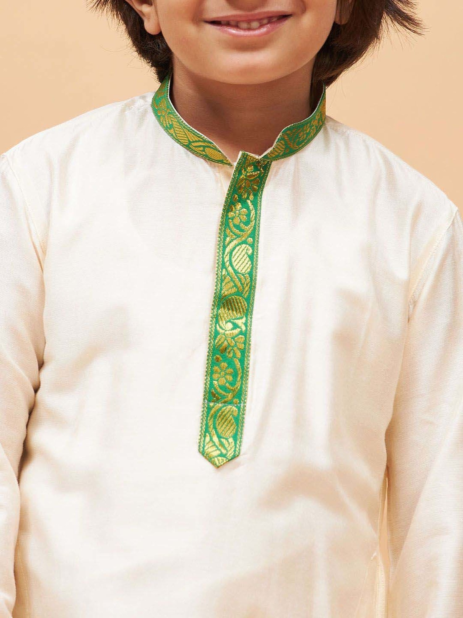 KISAH Kids Multicolor Cotton Printed Full Sleeves Kurta