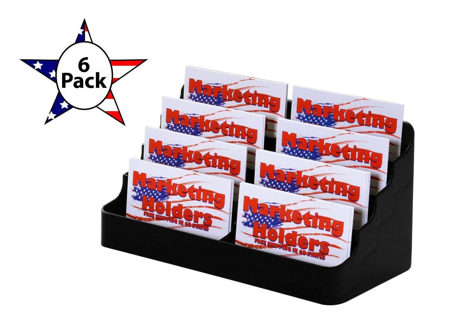 DEF70801 - Eight-Pocket Business Card Holder (Black, 6)