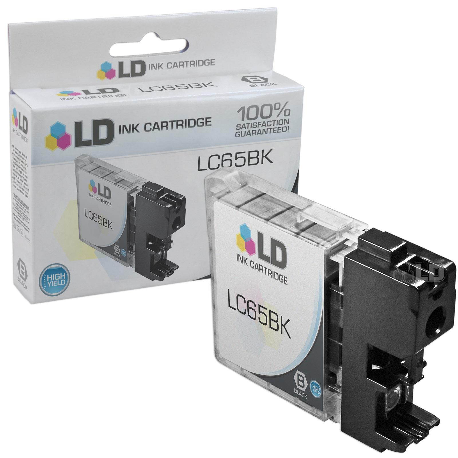 LD &copy; Compatible Replacements for Brother LC65BK 3PK HY Black Ink Cartridges for use in MFC 5890CN, 5895CW, 6490CW, and 6890CDW Printers