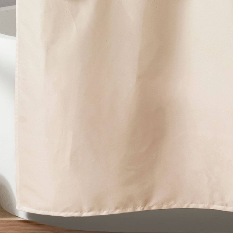 Lucia Scattered Flower texture Shower Curtain Ivory - Lush Décor