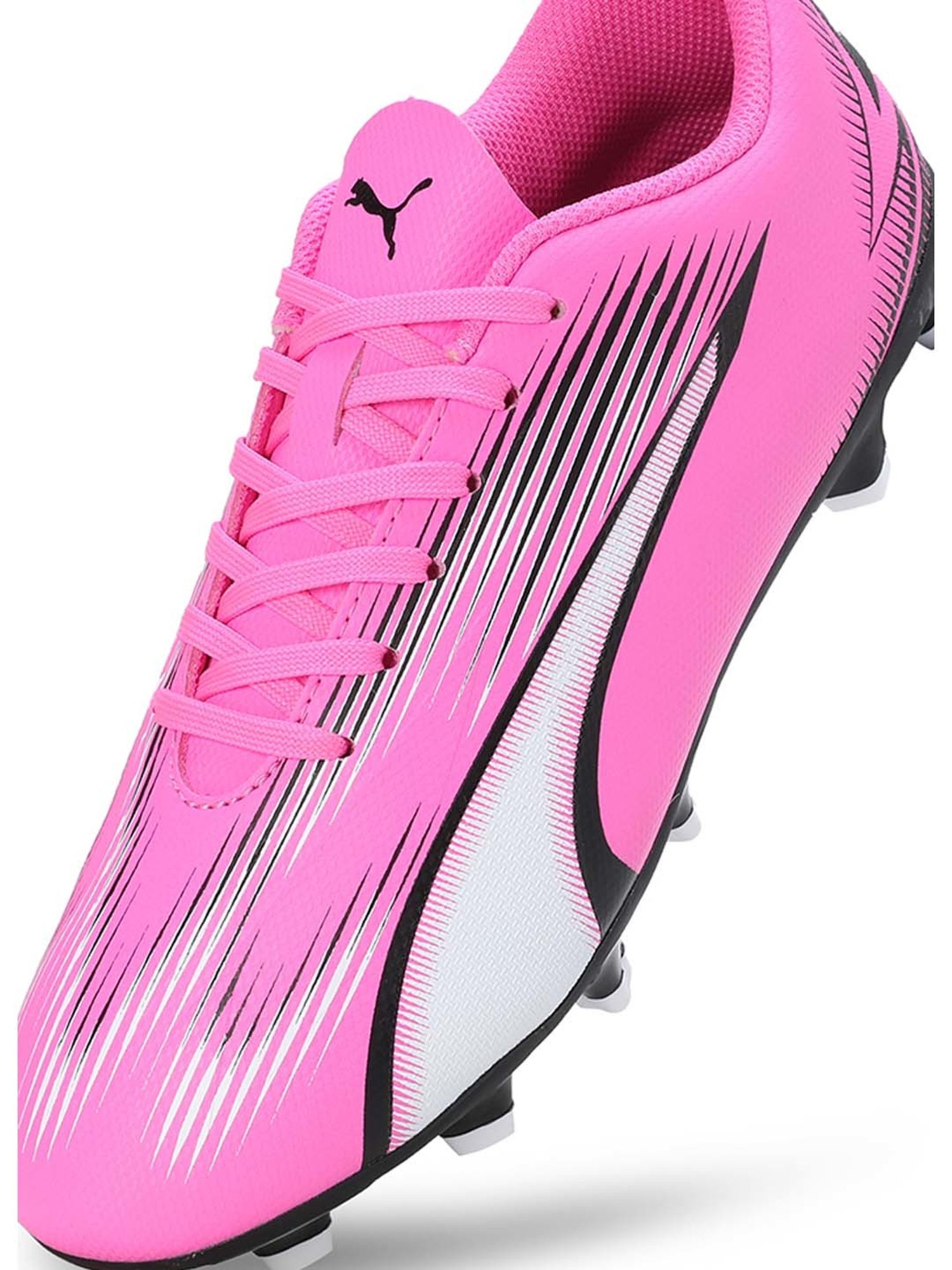 Puma Kids ULTRA PLAY FG/AG Poison Pink & White Football Shoes