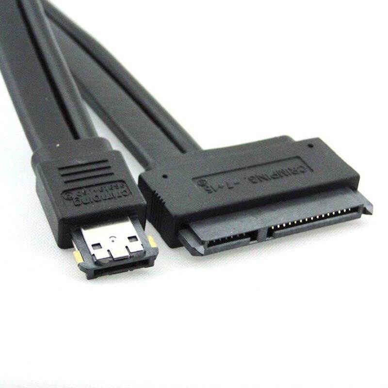 Power ESATA USB 2.0 combo to 22Pin SATA cable for 2.5" 3.5" Hard Disk Drive Dual Power 12V and 5V eSATAp 50cm