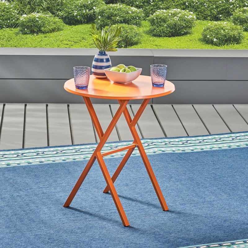 4-Person Rockshire Rectangle Pub Table - Natural and Black - Aiden Lane