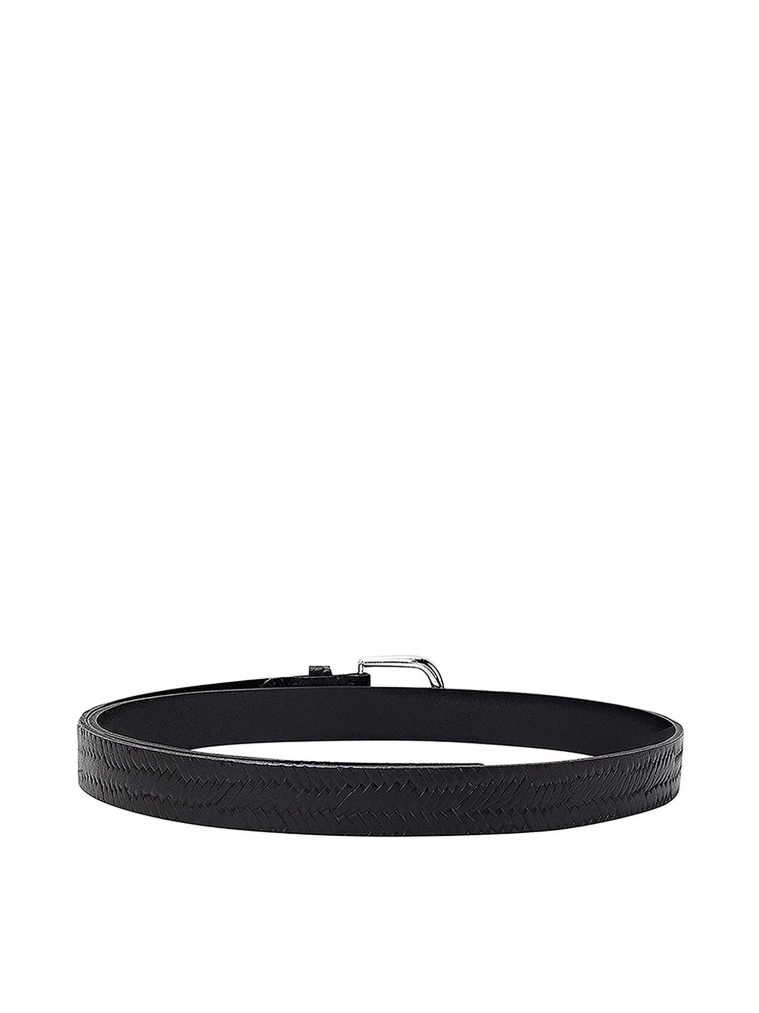 Aditi Wasan Black Leather Waist Belt for Women