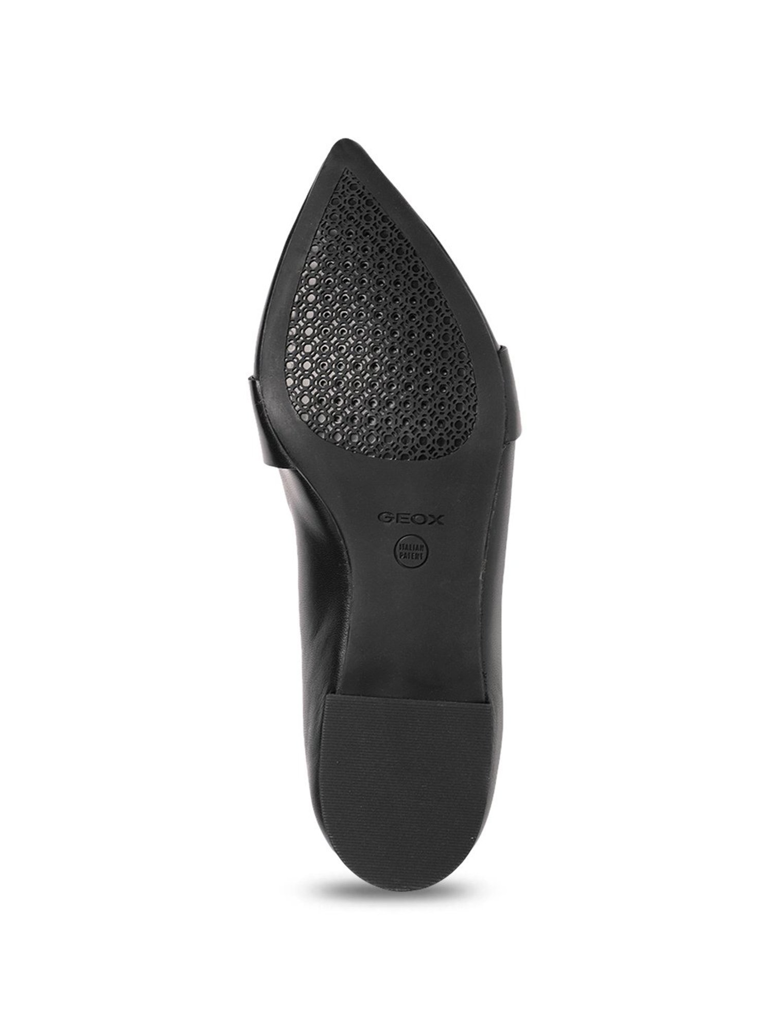 Geox Women's D Charyssa Black Leather Casual Loafers