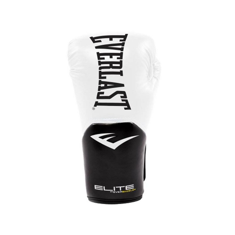 Everlast Pro Style Elite Exercise Workout Training Boxing Gloves for Sparring, Heavy Bag and Mitt Work, Size 12 Ounces, White