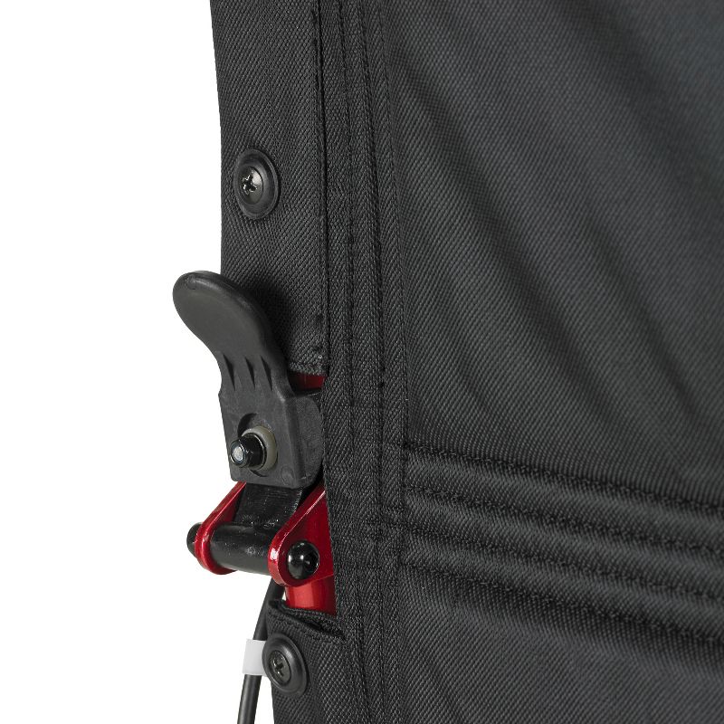 Drive Medical Lightweight Expedition Transport Wheelchair with Hand Brakes - Red