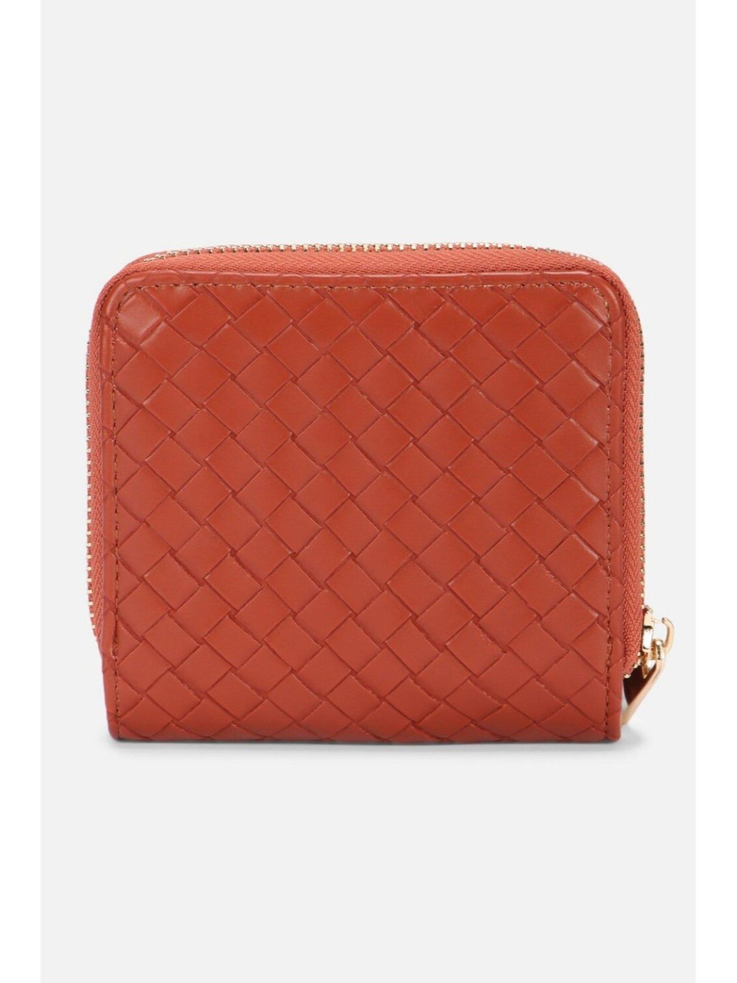 Van Heusen Red Textured Zip Around Wallet for Women