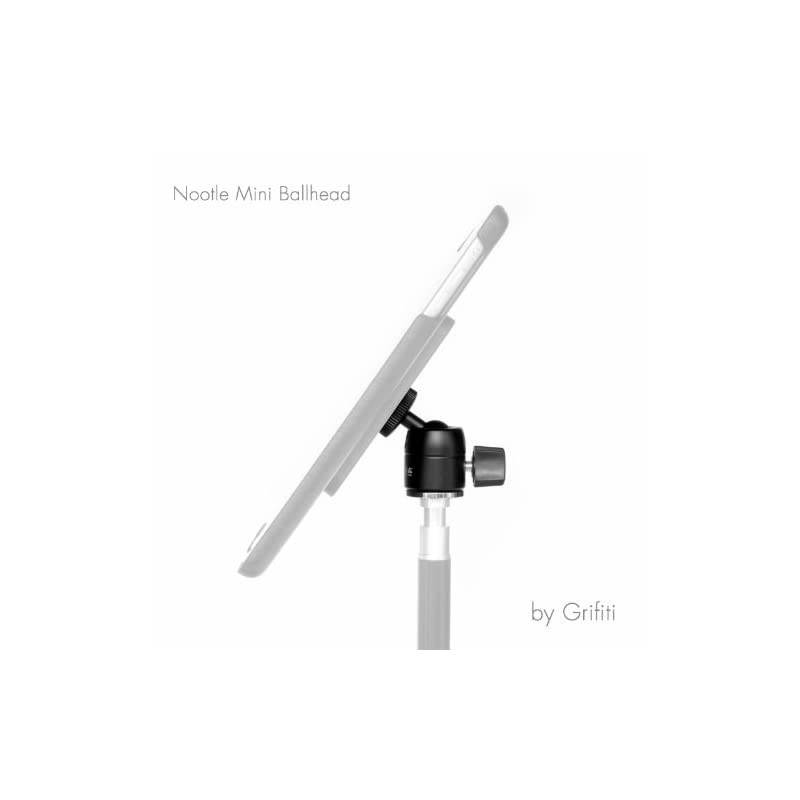 Nootle DRing Mini Ball Head Works with iPad Tripod Mounts Cameras iPhone Holders Brackets Music Stands and Photography Light Stands