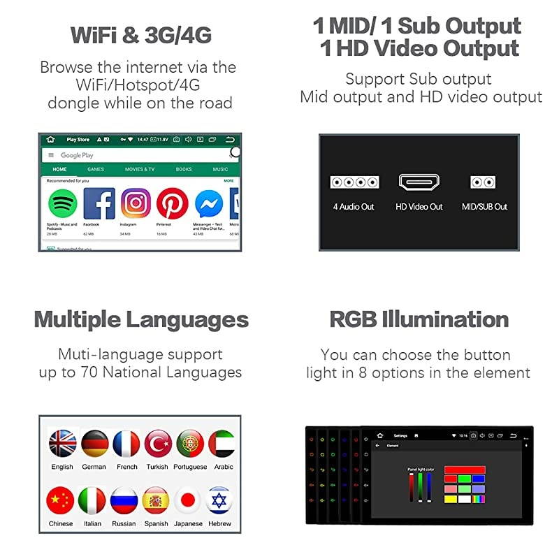 10.2 inch Large Screen Single Din Android 10.0 Car Stereo for Jeep Wrangler 2012 2013 2014 Radio with GPS Navigation 4G Ram 64G ROM Built in DSP Dash Kit Meomery Card