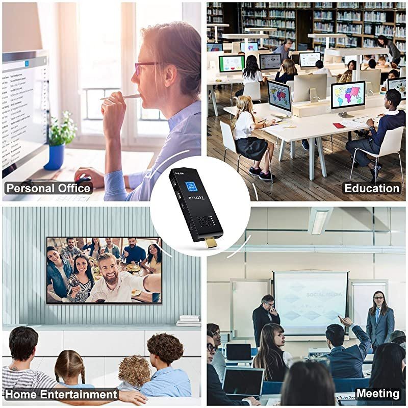 Stick 8GB DDR3/120GB ROM Intel Atom Z8350 Windows 10 Pro 64bit Mini Computer Stick, Support Auto-on After Power Failure, Dual Band WiFi 2.4/5G,4K HD, BT 4.2