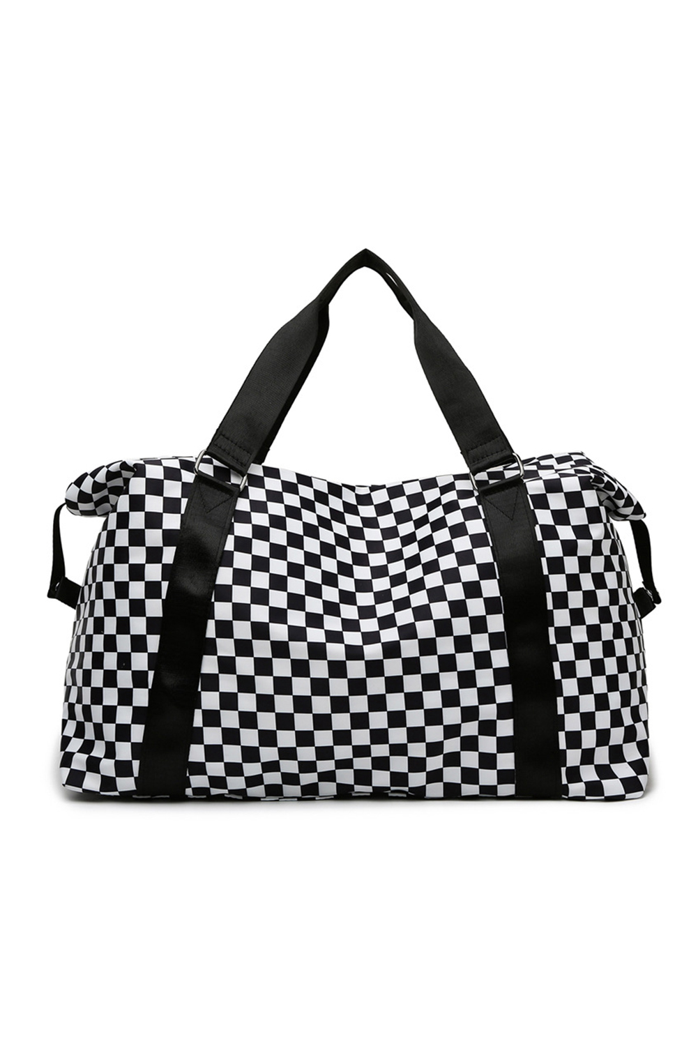 Black Colorblock Bowknot Pattern Knitted Tote Bag
