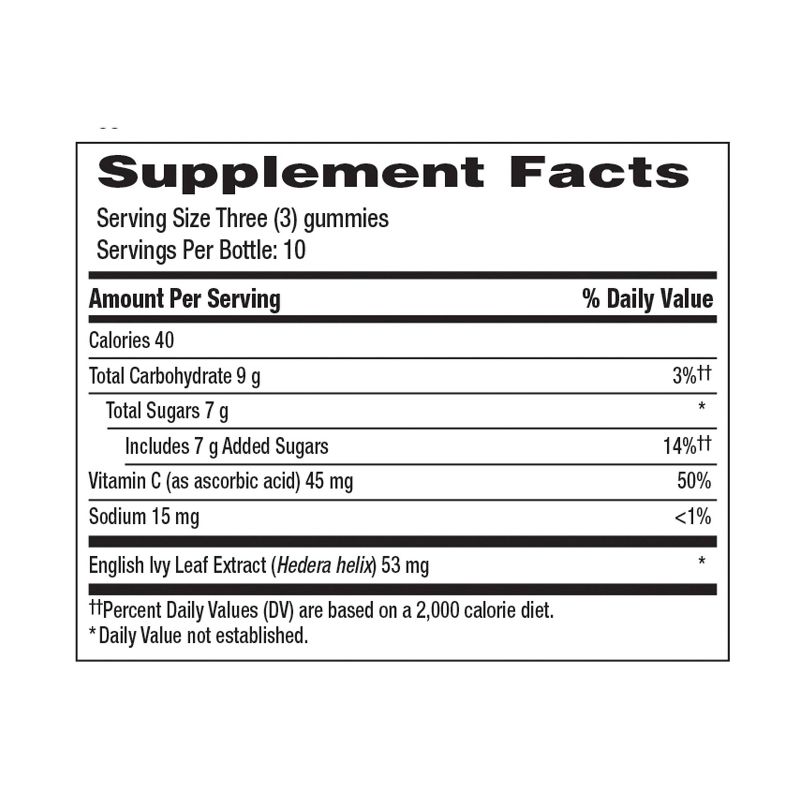 Robitussin Naturals Cough Relief Honey & Ivy Leaf Gummies - 30ct