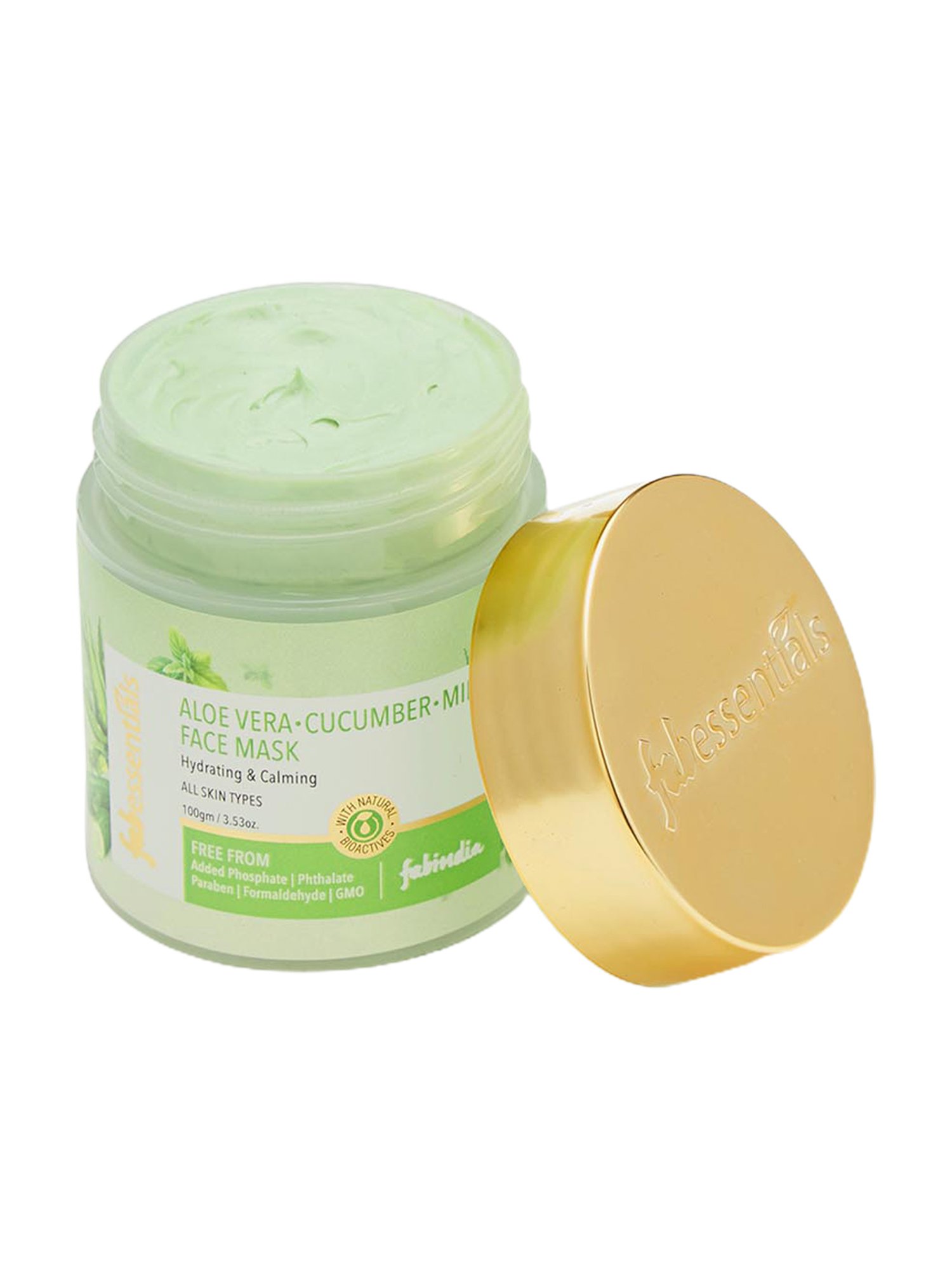 Fabessentials Aloe Vera, Cucumber & Mint Face Mask - 100 gm