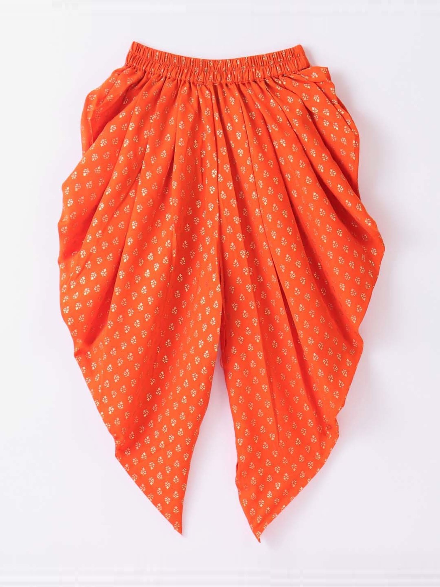 TWISHA Kids Red & Orange Cotton Regular Fit Top Set