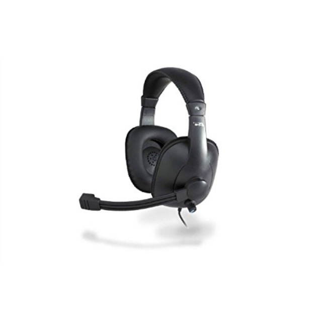 Cyber Acoustics AC-968 Circumaural Pro Grade Stereo Headset and Boom Mic