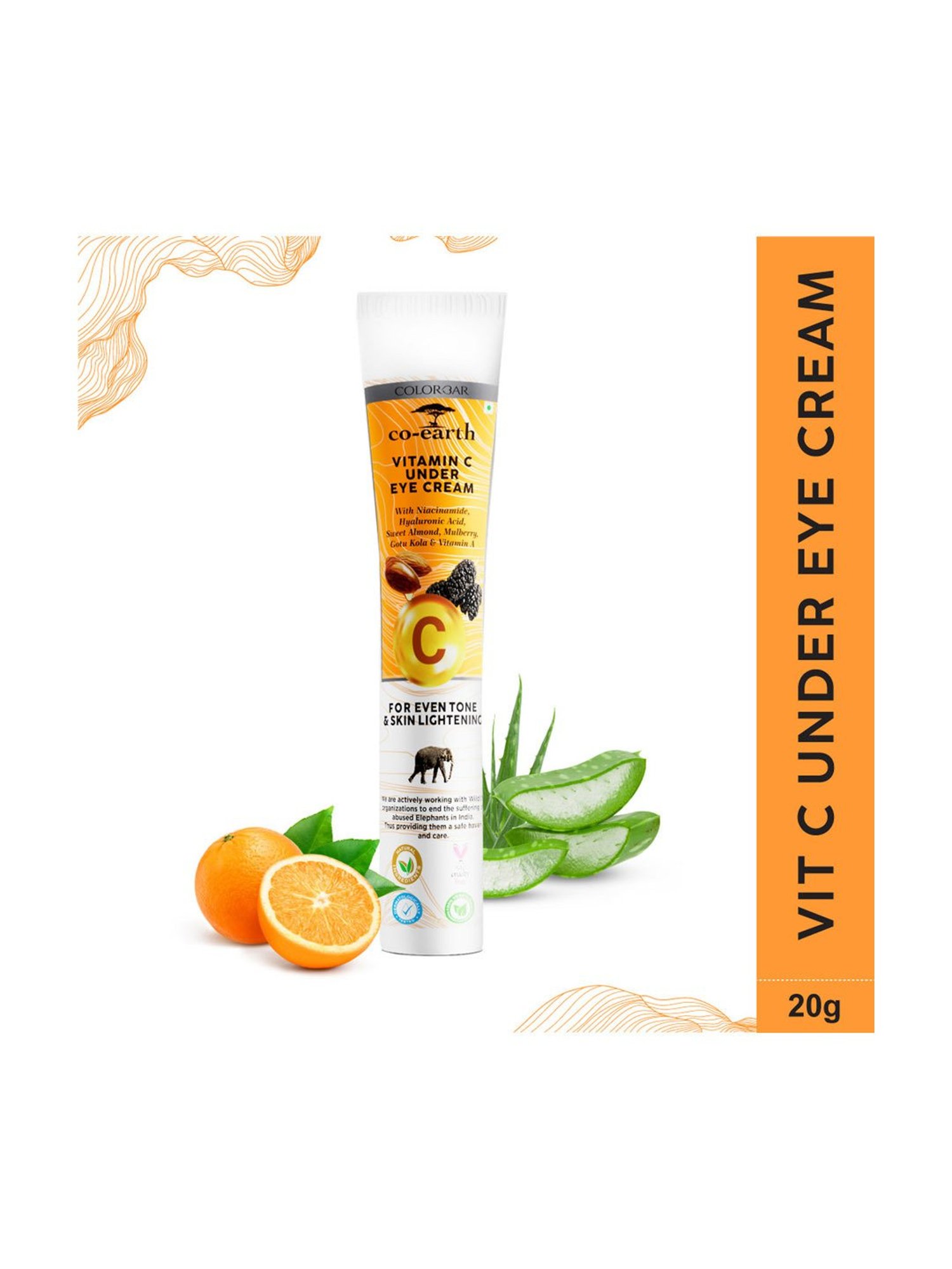 Colorbar Co-earth Vitamin C Under Eye Cream - 20 gm