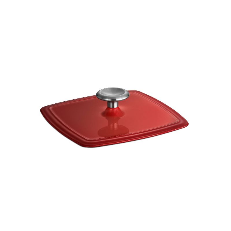 Tramontina 11" Grill Pan with Press - Red