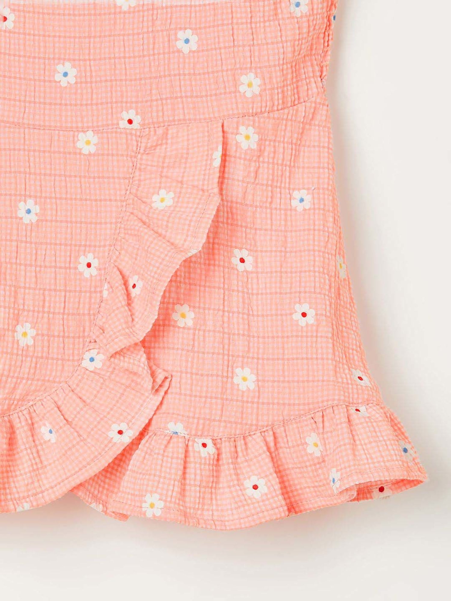 Juniors by Lifestyle Kids Peach Cotton Printed Top