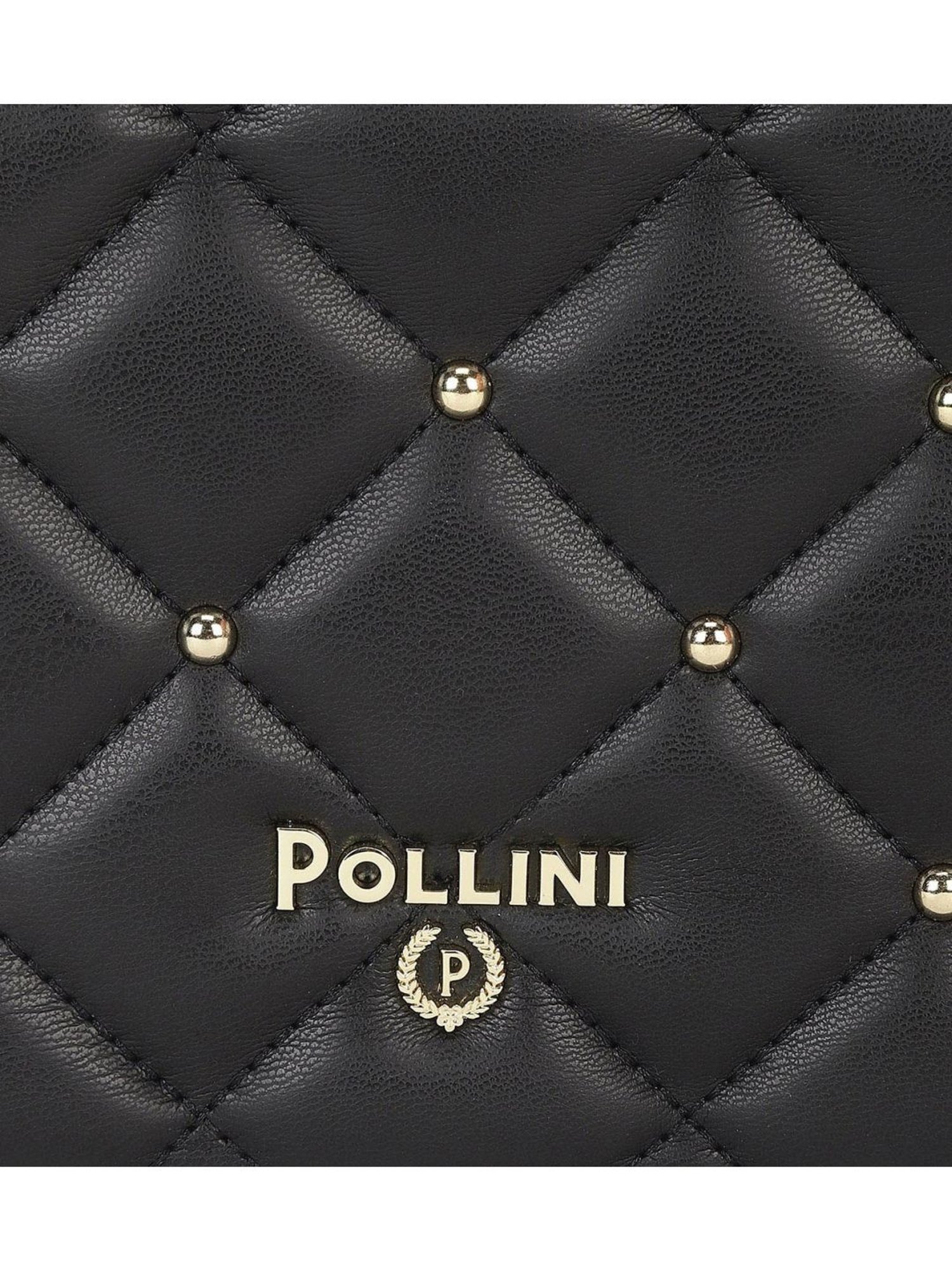Pollini Black Quilted Small Cross Body Bag